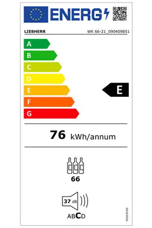 Cave à vin - Liebherr WK 66 - 66 Bouteilles